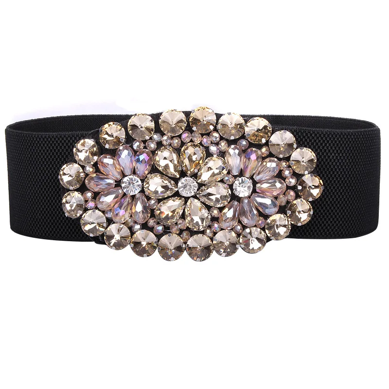 Brand Luxury Rhinestone Dress Belts Women Colorful Crystal Gem Elastic Waistband Fashion Ladies Corset Summer Dress Accessories DP92
Brand Luxury Rhinestone Dress Belts Women Colorful Crystal Gem Elastic Waistband Fashion Ladies Corset Summer Dress Accessories DP92