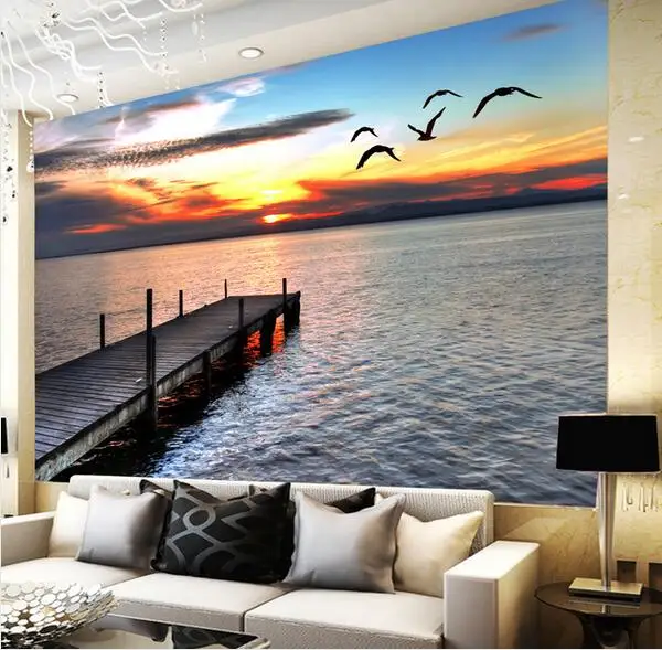 Landscape Sea Wall Mural paper for Living Room Decor Modern Custom Size mural de parede 3d s Nature
Landscape Sea Wall Mural paper for Living Room Decor Modern Custom Size mural de parede 3d s Nature