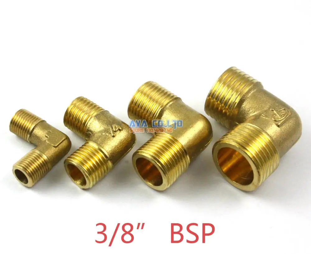 5 Pieces Brass 3/8" BSP Male Elbow Pipe Fitting Fuel Air Gas Water Hose Connector Coupler
5 Pieces Brass 3/8" BSP Male Elbow Pipe Fitting Fuel Air Gas Water Hose Connector Coupler