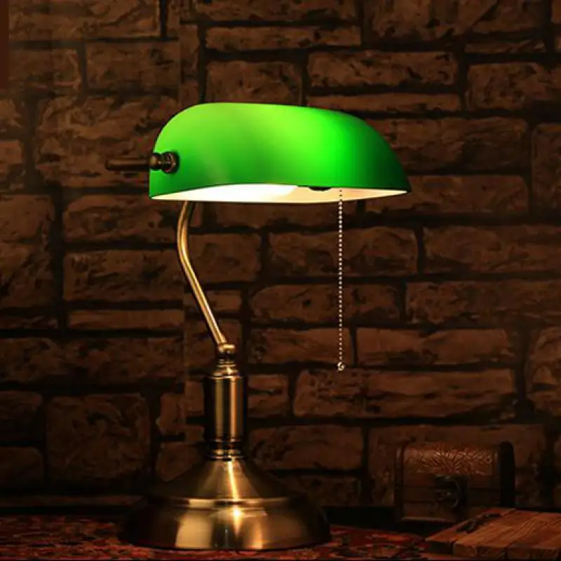 library 1 pcs Green glass lampshade Table light reading lamp study work light for deco study room desk light E27 LED Tafellamp
library 1 pcs Green glass lampshade Table light reading lamp study work light for deco study room desk light E27 LED Tafellamp