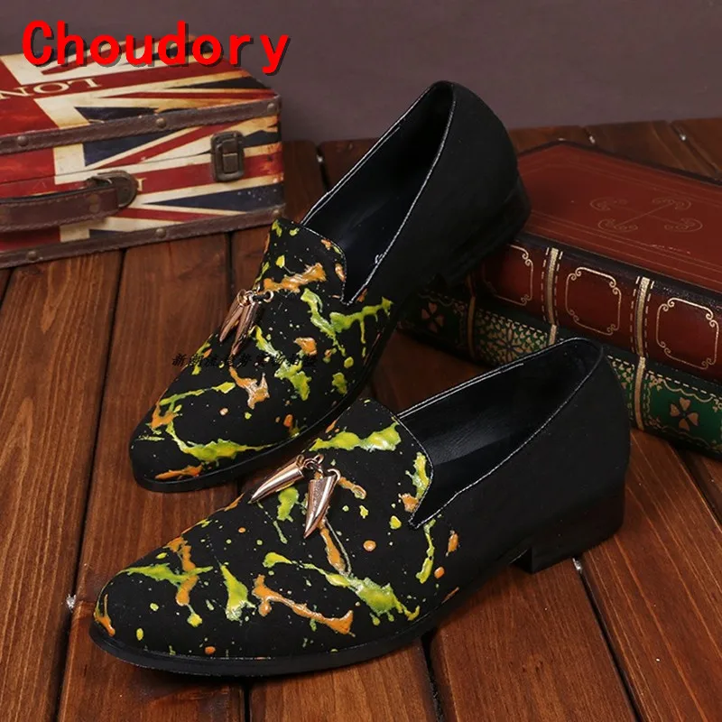 Choudory Men Velvet Casual Loafers Leather Slip-on Dress Shoes Handmade Smoking Slipper Men's Flats Party and Wedding Shoe
Choudory Men Velvet Casual Loafers Leather Slip-on Dress Shoes Handmade Smoking Slipper Men's Flats Party and Wedding Shoe