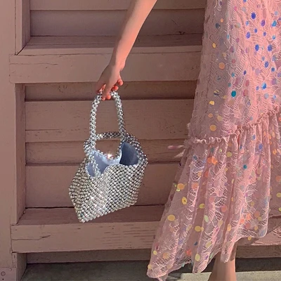High Quality Acrylic pearl bag Women Luxury Design Flap Messenger Bags Handmade Beading Crossbody Bags Chic Korean Vintage Purse
High Quality Acrylic pearl bag Women Luxury Design Flap Messenger Bags Handmade Beading Crossbody Bags Chic Korean Vintage Purse