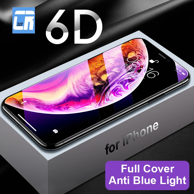 6D Curved Edge Full Cover Screen Protector Tempered Glass for iPhone 11 12 13 pro XS MAX XR 8 7 Plus Anti Blue Light Protective
6D Curved Edge Full Cover Screen Protector Tempered Glass for iPhone 11 12 13 pro XS MAX XR 8 7 Plus Anti Blue Light Protective