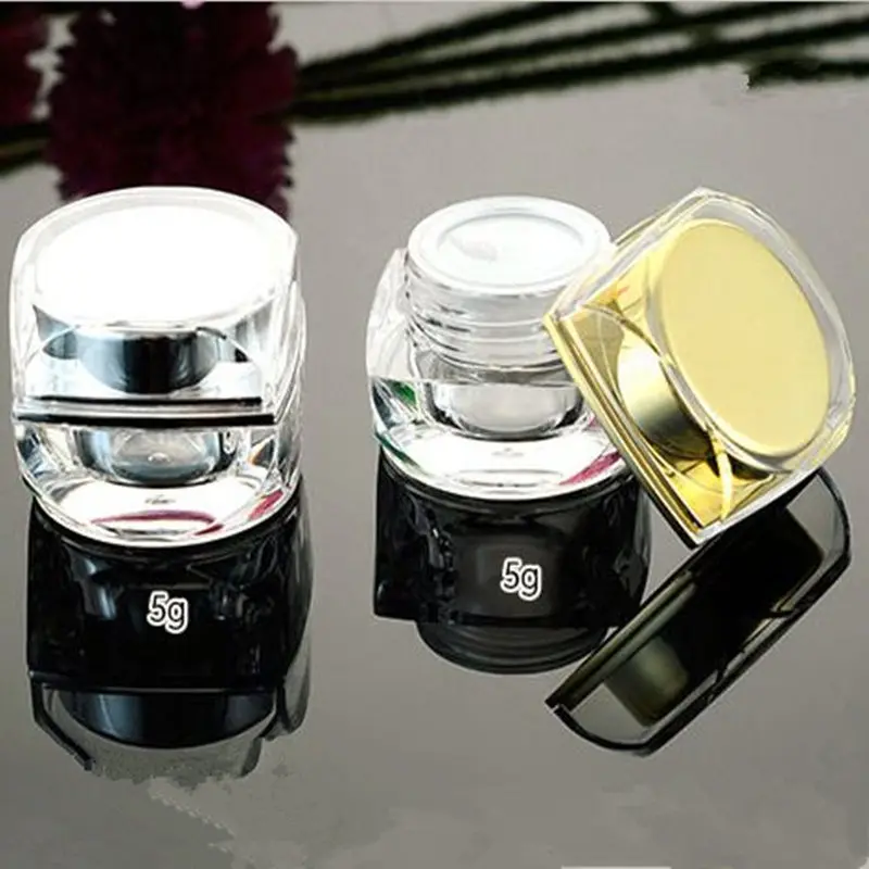 20pc/Lot High Quality 5g 10 Grams of Gold and Silver Acrylic Cream Jar Octagon Cream Bottle Empty Cosmetics Bottle Sample Jar
20pc/Lot High Quality 5g 10 Grams of Gold and Silver Acrylic Cream Jar Octagon Cream Bottle Empty Cosmetics Bottle Sample Jar