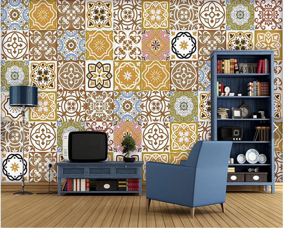 Custom wallpaper for walls 3d, Bohemian ethnic pattern murals for living room bar backdrop wall decorative wallpaper
Custom wallpaper for walls 3d, Bohemian ethnic pattern murals for living room bar backdrop wall decorative wallpaper