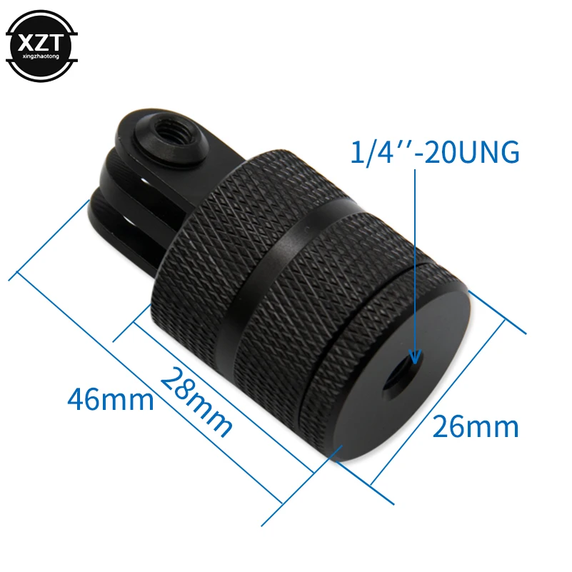 Universal 360 Degree Swivel Rotating Aluminium Tripod Mount Adapter Head Connector for GoPro Hero 2 3 3+ 4 7/6/5 Accessory
Universal 360 Degree Swivel Rotating Aluminium Tripod Mount Adapter Head Connector for GoPro Hero 2 3 3+ 4 7/6/5 Accessory