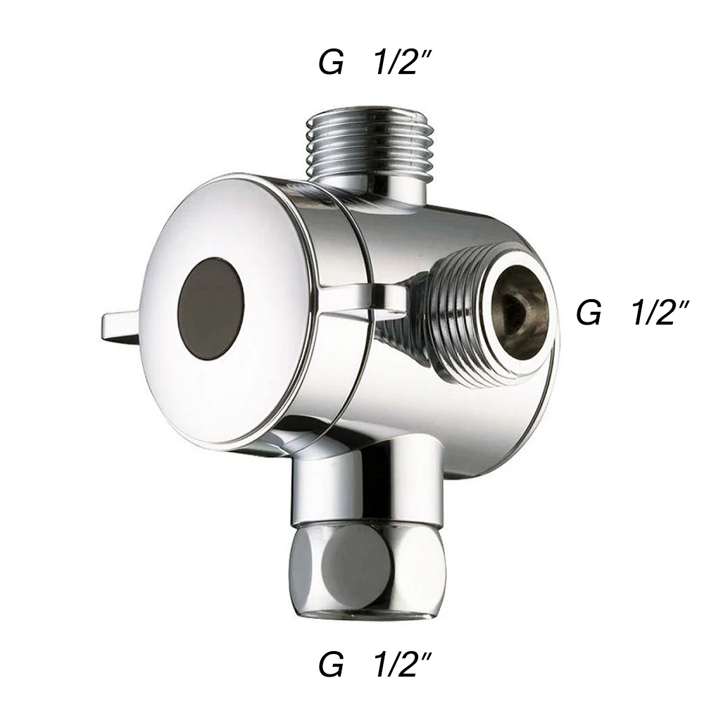 Bathroom T-adapter G 1/2 inch Valve Diverter for handheld Shower Head or Bidet Sprayer 11-016a
Bathroom T-adapter G 1/2 inch Valve Diverter for handheld Shower Head or Bidet Sprayer 11-016a