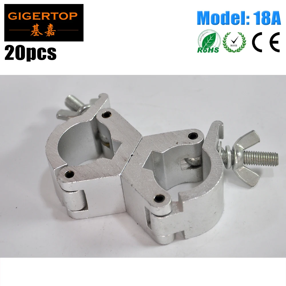 TIPTOP 18A 20 Pack Elation Pro Lighting Elation Pro Swivel Clamp Swivel-Joint Clamp Double O Clamp Assemble 360 Degree Rotation
TIPTOP 18A 20 Pack Elation Pro Lighting Elation Pro Swivel Clamp Swivel-Joint Clamp Double O Clamp Assemble 360 Degree Rotation