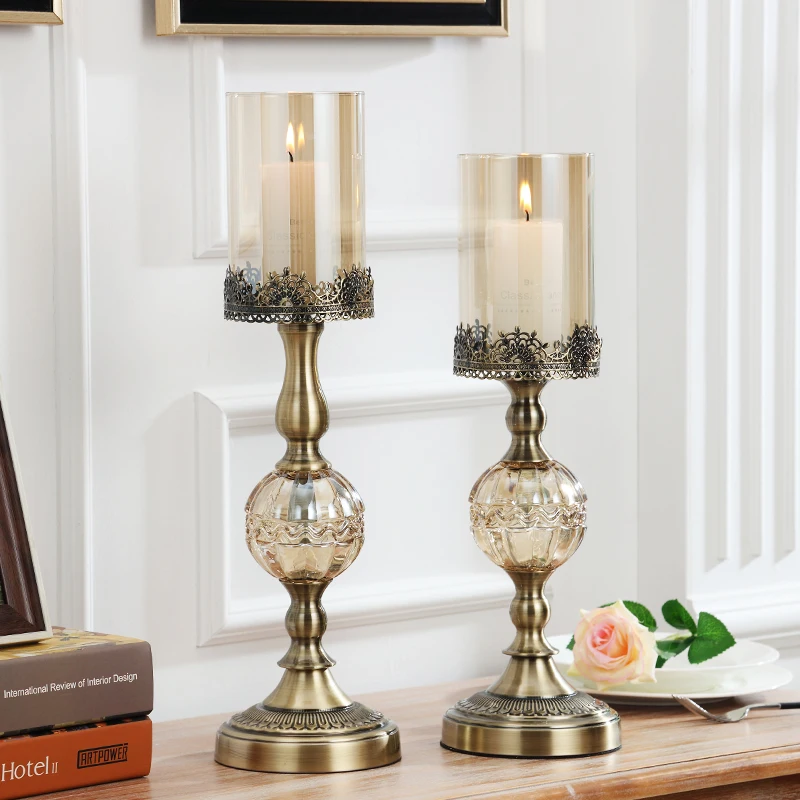 Elegant Home Decorations Furnishing Crystal Candle Holder Crafts Home Decoration Metal Candlestick Set of 2 (Big, Small)
Elegant Home Decorations Furnishing Crystal Candle Holder Crafts Home Decoration Metal Candlestick Set of 2 (Big, Small)