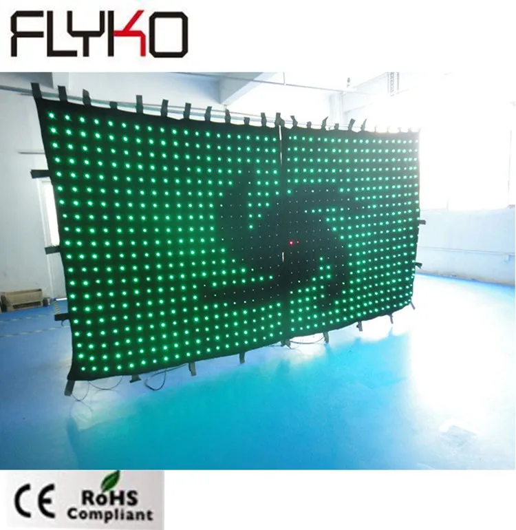 Fireproof 2x2m foldable flexible indoor soft led screen good effect video curtain HD P10CM
Fireproof 2x2m foldable flexible indoor soft led screen good effect video curtain HD P10CM