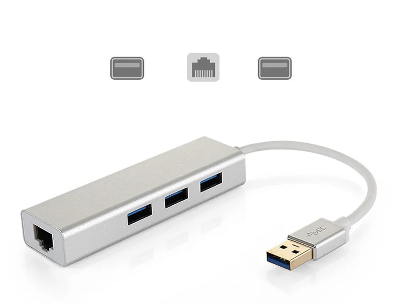 3 Port USB 3.0 HUB 10/100/1000 Mbps USB To RJ45 Gigabit Ethernet Wired Network Card LAN Adapter For Windows Mac OS
3 Port USB 3.0 HUB 10/100/1000 Mbps USB To RJ45 Gigabit Ethernet Wired Network Card LAN Adapter For Windows Mac OS
