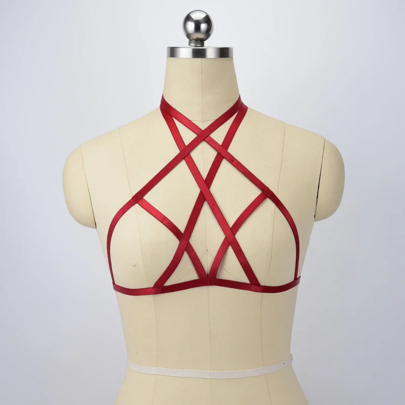 Sexy Body Harness Belt Women Fetish Wear Lingerie Bondage Harness Crop Top Bodysuit OPen Chest Harness Bra Gothic Cage Bra O0562
Sexy Body Harness Belt Women Fetish Wear Lingerie Bondage Harness Crop Top Bodysuit OPen Chest Harness Bra Gothic Cage Bra O0562