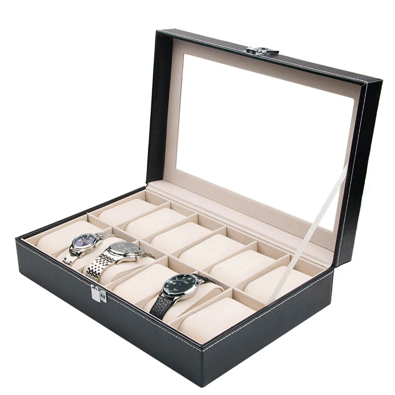 12 Grid Watch Cases & Display Holder for Men with Window Sponge Wrist Watch Display Case Box Jewelry Organizer Jewelry Packaging
12 Grid Watch Cases & Display Holder for Men with Window Sponge Wrist Watch Display Case Box Jewelry Organizer Jewelry Packaging