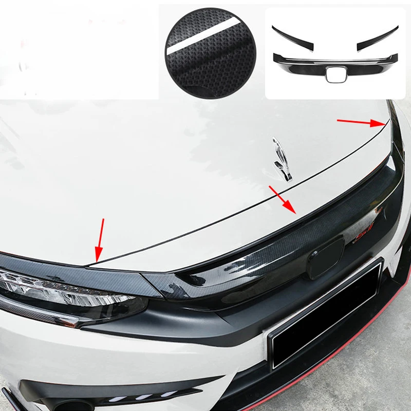 High Quality Black Brightness Carbon Fiber Grille Decoration 2016 2017 FOR Honda Civic grille trim headlight eyebrow
High Quality Black Brightness Carbon Fiber Grille Decoration 2016 2017 FOR Honda Civic grille trim headlight eyebrow