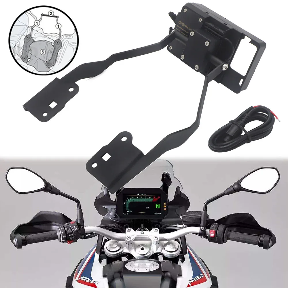 BLACK mobile GPS navigation station frame plate bracket for BMW F750GS F850GS 2018-
BLACK mobile GPS navigation station frame plate bracket for BMW F750GS F850GS 2018-