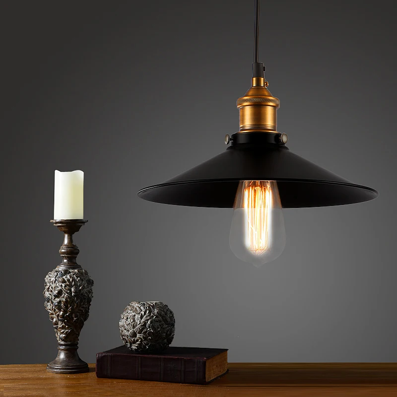 Old Bronze Vintage Bar Pendant Lights Retro Black Shade Kitchen Island Design LED Pendant Lamp Rope Pendant Lighting
Old Bronze Vintage Bar Pendant Lights Retro Black Shade Kitchen Island Design LED Pendant Lamp Rope Pendant Lighting