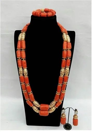 Original Coral African Beads Jewelry Set Coral and Gold Dubai Women Costume Statement Jewelry Set Coral Party Jewelry ABH881
Original Coral African Beads Jewelry Set Coral and Gold Dubai Women Costume Statement Jewelry Set Coral Party Jewelry ABH881