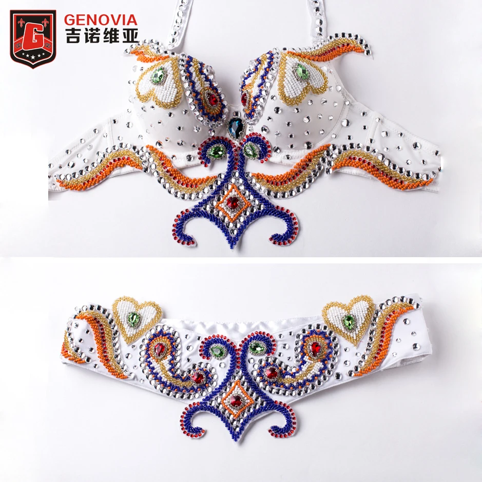 Luxury Perform Belly Dance Costume Outfit 2 Pcs Suit Diamond Bra Belt Hip Scarf Bollywood 34b/c 36b/c 38b/c
Luxury Perform Belly Dance Costume Outfit 2 Pcs Suit Diamond Bra Belt Hip Scarf Bollywood 34b/c 36b/c 38b/c