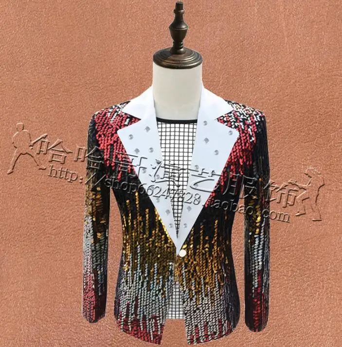 New Multicolour Sequin Suit Mens Designs Stage Costumes For Singers Men Blazer Dance Clothes Jacket Star Style Dress Punk S- 3XL
New Multicolour Sequin Suit Mens Designs Stage Costumes For Singers Men Blazer Dance Clothes Jacket Star Style Dress Punk S- 3XL