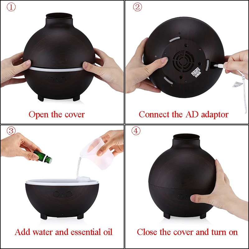 THANKSHAR 625ml Humidifier Ultrasonic Vaporizer Wood Grain Supper Ultrasonic Essential Oil Diffuser Mist Maker for Home Office
THANKSHAR 625ml Humidifier Ultrasonic Vaporizer Wood Grain Supper Ultrasonic Essential Oil Diffuser Mist Maker for Home Office