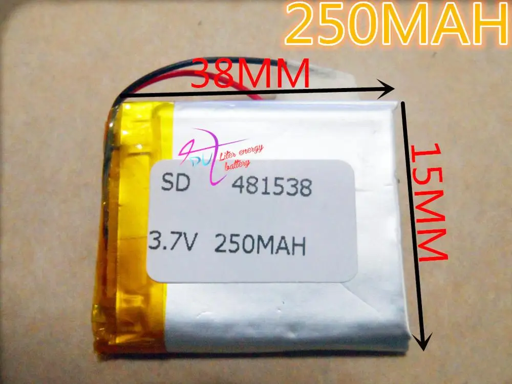 best battery brand Bluetooth cell 3.7V tablet battery 250mah 481538 camera pen recorder batteries
best battery brand Bluetooth cell 3.7V tablet battery 250mah 481538 camera pen recorder batteries