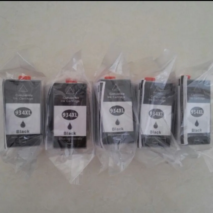 INK WAY 5 pack of black in cartridges for HP934 BK, not genuine but with new chips and high quality ink ,free shipping
INK WAY 5 pack of black in cartridges for HP934 BK, not genuine but with new chips and high quality ink ,free shipping
