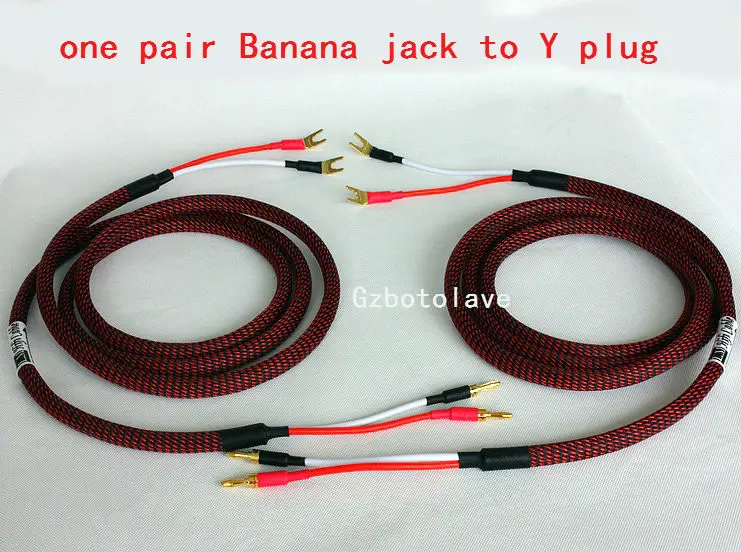 1 pare high quality Speaker Cable with Banana Plug to Spade Plug for Home Theater Amplifier Audio Cable Gold Plated OFC
1 pare high quality Speaker Cable with Banana Plug to Spade Plug for Home Theater Amplifier Audio Cable Gold Plated OFC