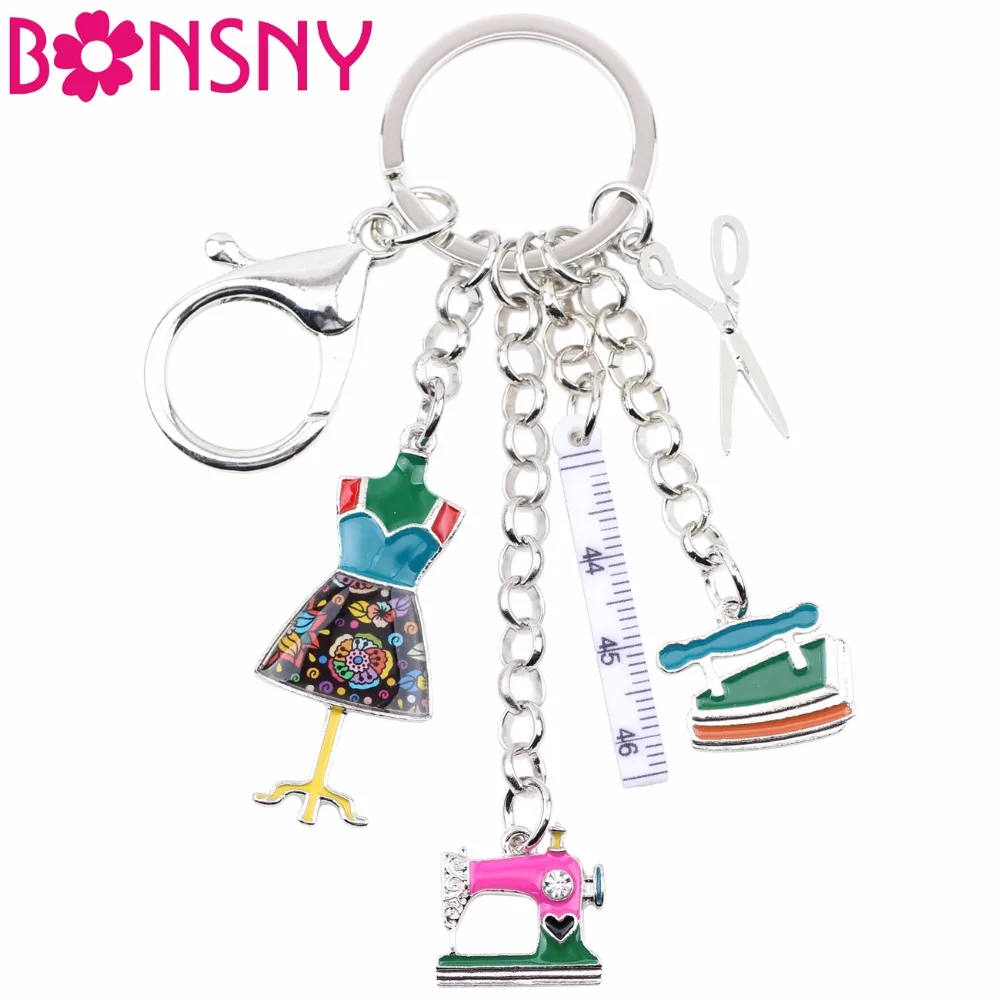 Bonsny Alloy Sewing machine Tools Scissor Flatiron Key Chains Ring Gift For Women Girl Bag Charm Keychain Charm Keyring Jewelry
Bonsny Alloy Sewing machine Tools Scissor Flatiron Key Chains Ring Gift For Women Girl Bag Charm Keychain Charm Keyring Jewelry