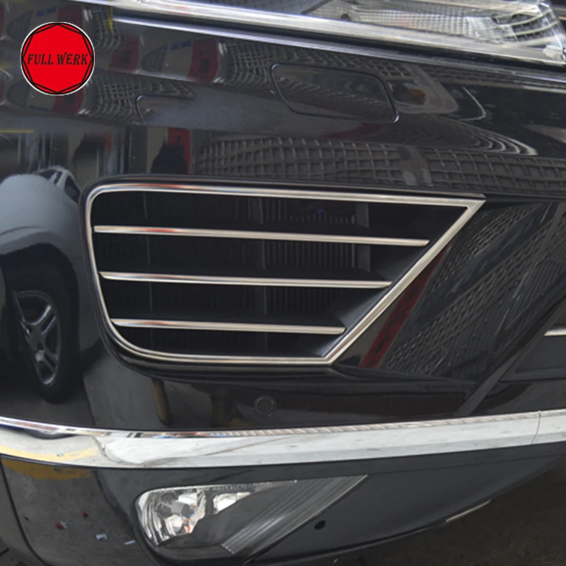 Stainless Steel Car Front Fog Lamp Light Trim Strips Decoration Sticker Cover for VW Touareg 2016 2017 2018 Exterior Accessory
Stainless Steel Car Front Fog Lamp Light Trim Strips Decoration Sticker Cover for VW Touareg 2016 2017 2018 Exterior Accessory