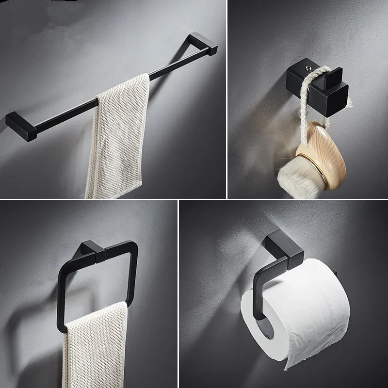 Bathroom Hardware Set Black Brass Towel Rack Paper Holder Towel Ring Single Towel Bar Copper Bathroom Accessories Set
Bathroom Hardware Set Black Brass Towel Rack Paper Holder Towel Ring Single Towel Bar Copper Bathroom Accessories Set
