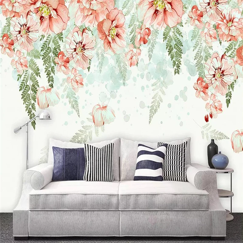 Decorative wallpaper Hand-painted modern aesthetic red flowers throughout the house background wall painting
Decorative wallpaper Hand-painted modern aesthetic red flowers throughout the house background wall painting