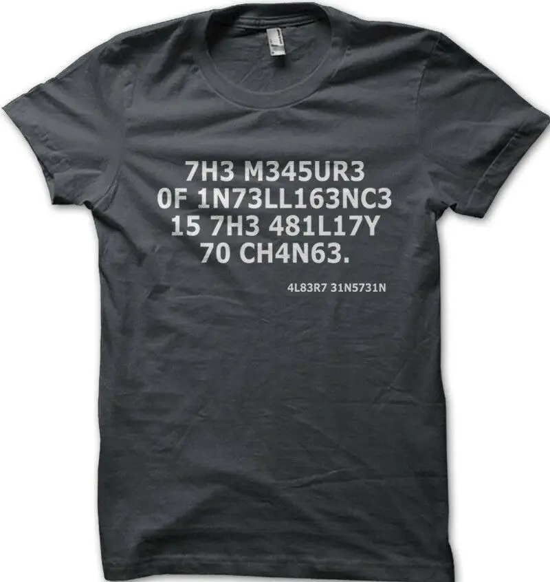 Measure of Intelligence Is Ability To Change Albert Men's Unisex Custom Printed Personalized T-Shirts Design Website
Measure of Intelligence Is Ability To Change Albert Men's Unisex Custom Printed Personalized T-Shirts Design Website