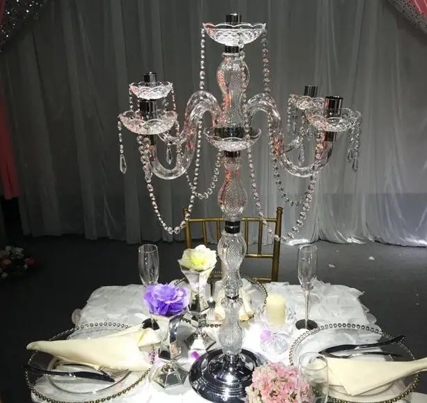 90cm(H) Acrylic 5 arms wedding candelabras with crystal pendant silver plated candle holder table centerpiece wedding decoration
90cm(H) Acrylic 5 arms wedding candelabras with crystal pendant silver plated candle holder table centerpiece wedding decoration