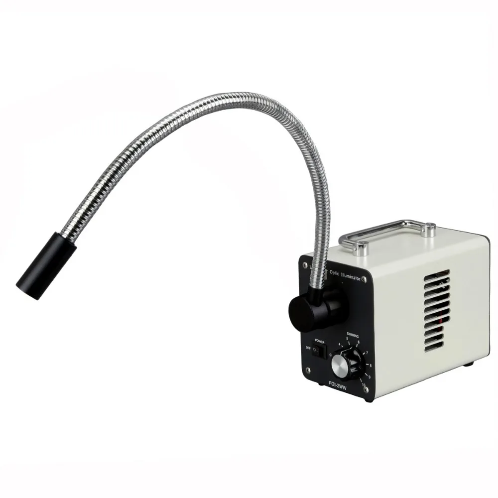 AmScope 20 Вт светодиодный оптоволоконный одиночный светильник для микроскопа на гибкой стойке
AmScope 20 Вт светодиодный оптоволоконный одиночный светильник для микроскопа на гибкой стойке