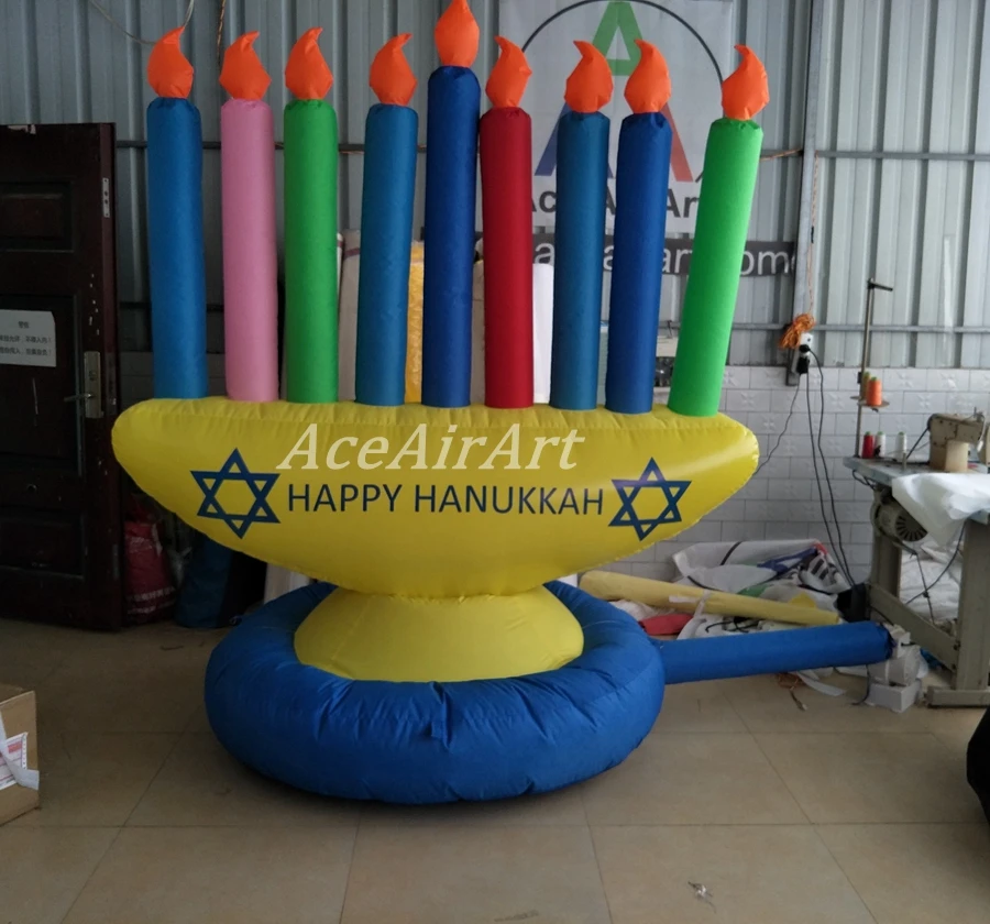 Giant Colorful Inflatable Hanukkah Candle Decorations with Artwork For Israel Jews Holiday
Giant Colorful Inflatable Hanukkah Candle Decorations with Artwork For Israel Jews Holiday