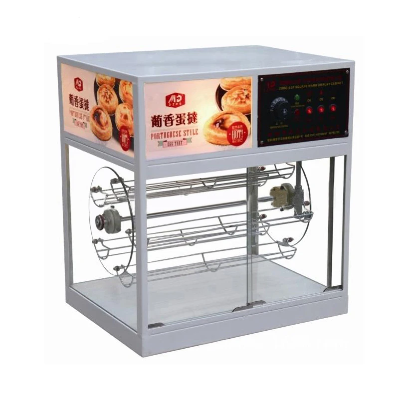Commercial Food Insulation Cabinet Egg Tart Insulation Showcase Rotation Food Thermal Insulation Case
Commercial Food Insulation Cabinet Egg Tart Insulation Showcase Rotation Food Thermal Insulation Case