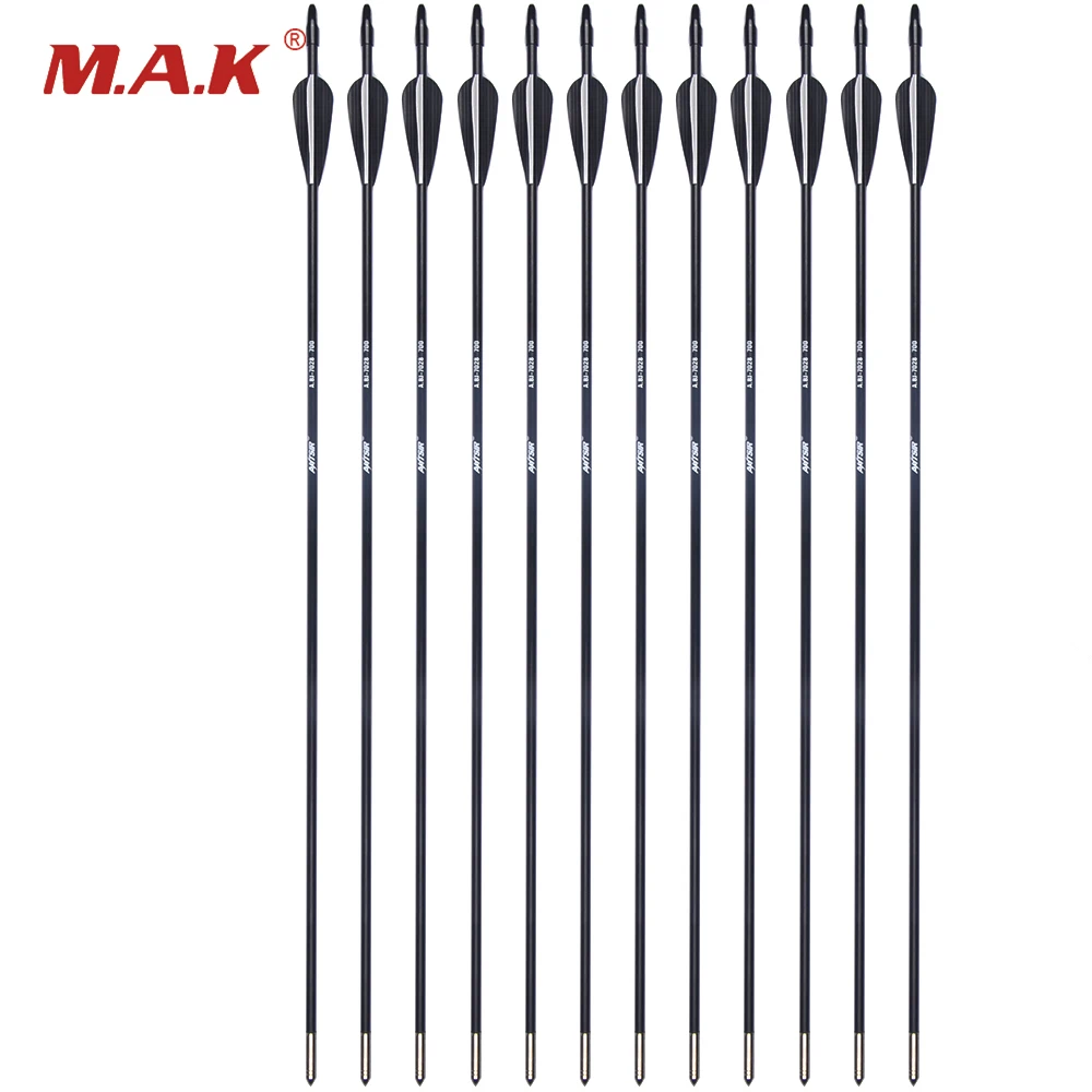 27.5 Inches Fiberglass Arrows OD 7.0mm Spine 700 with Steel Arrowhead for Recurve Bow Archery Hunting Shooting
27.5 Inches Fiberglass Arrows OD 7.0mm Spine 700 with Steel Arrowhead for Recurve Bow Archery Hunting Shooting