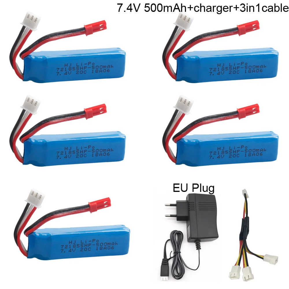 7,4 В 500 мАч Lipo батарея с зарядным устройством 3 в 1 набор кабелей для WLtoys A202 A212 A222 A232 A242 A252 4WD RC автозапчасти 20C JST вилка
7,4 В 500 мАч Lipo батарея с зарядным устройством 3 в 1 набор кабелей для WLtoys A202 A212 A222 A232 A242 A252 4WD RC автозапчасти 20C JST вилка