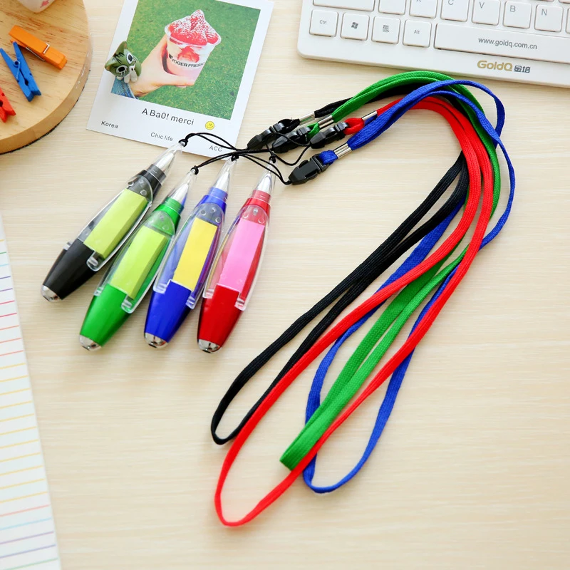 1PCS Ballpoint Pen LED Lamp Lanyard Stationery Sticker Memo Pad Plastic Pen Multifunctional Office&School Orange Blue Green Red
1PCS Ballpoint Pen LED Lamp Lanyard Stationery Sticker Memo Pad Plastic Pen Multifunctional Office&School Orange Blue Green Red
