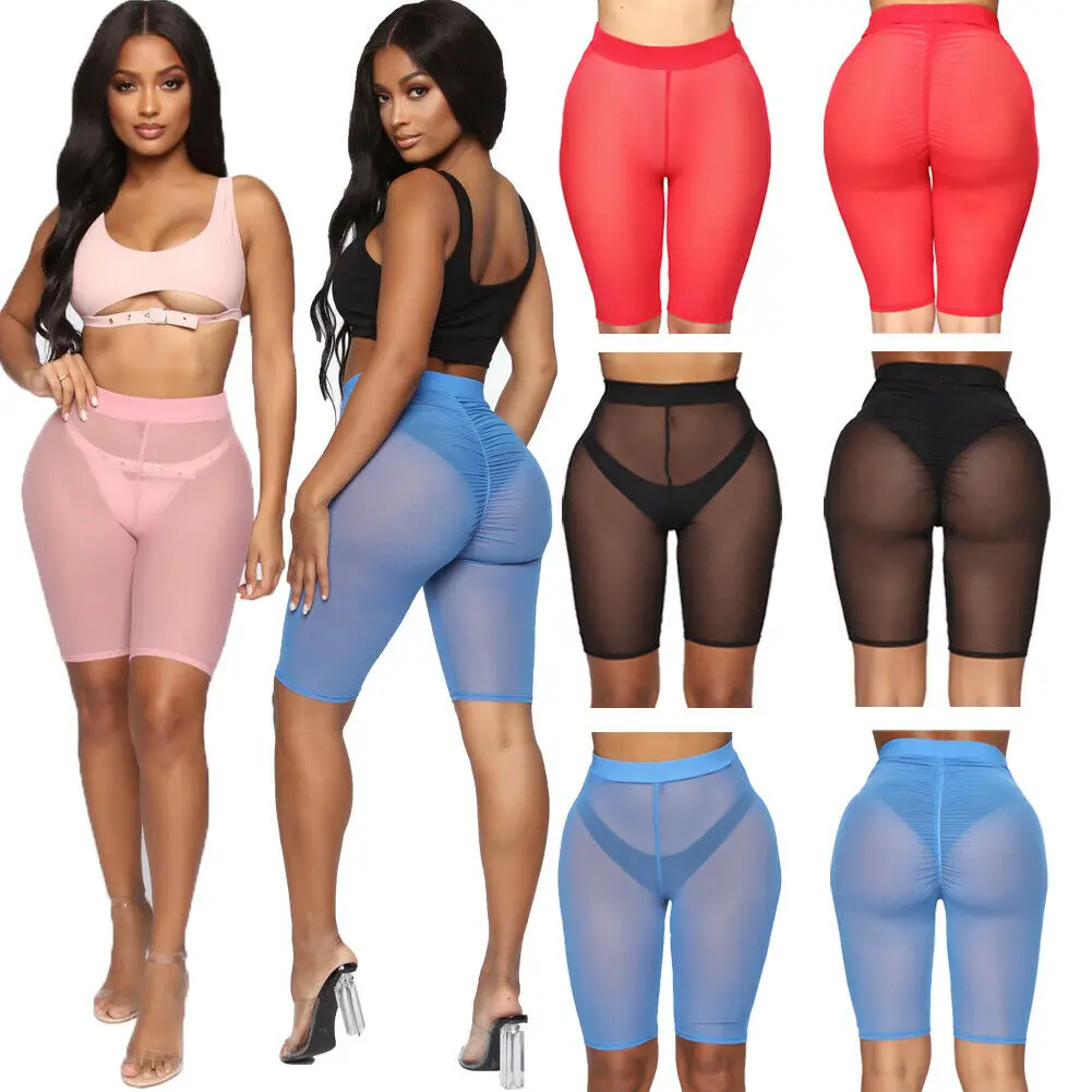Mesh Shorts Women's See-through Beach Swimwear Bikini Cover Ups New High Waist Solid Color Color Bathing Short Pants
Mesh Shorts Women's See-through Beach Swimwear Bikini Cover Ups New High Waist Solid Color Color Bathing Short Pants