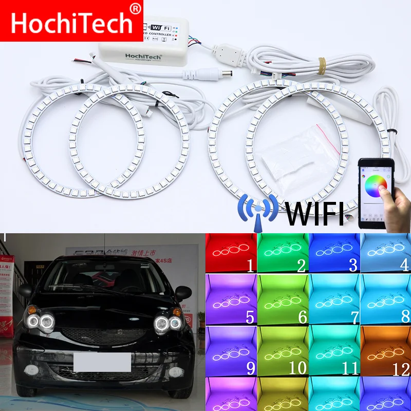 Wifi Wireless RGB Multi-Color LED Angel Eye Rings Day Light DRL for BYD F0 F1 2008 2009 2010 2011 2012 2013 2014 2015
Wifi Wireless RGB Multi-Color LED Angel Eye Rings Day Light DRL for BYD F0 F1 2008 2009 2010 2011 2012 2013 2014 2015