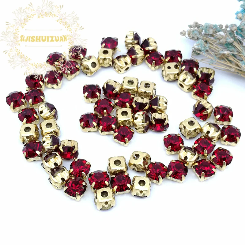 3mm 4mm 5mm 6mm 7mm 8mm Red Diamond Shape Glass Crystal Rhinestones With Gold Claw Diy Wedding Dress Accessories
3mm 4mm 5mm 6mm 7mm 8mm Red Diamond Shape Glass Crystal Rhinestones With Gold Claw Diy Wedding Dress Accessories