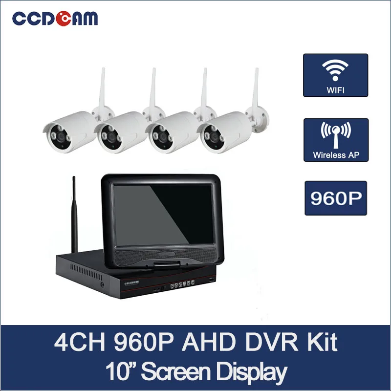 CCDCAM 4CH Wifi NVR Kit 1.0MP система безопасности 960P Wifi IP-камера с 10-дюймовым экраном NVR
CCDCAM 4CH Wifi NVR Kit 1.0MP система безопасности 960P Wifi IP-камера с 10-дюймовым экраном NVR