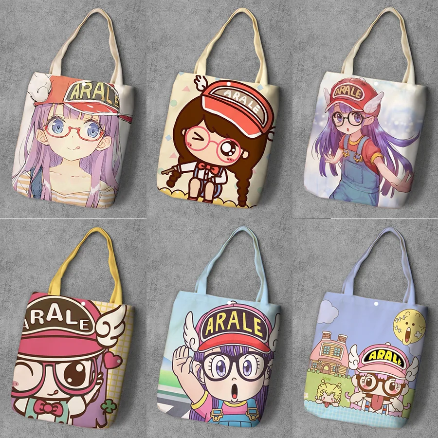 Arale школьный холщовый рюкзак для покупок с мультипликационным принтом для девочек, вместительная сумка-тоут с аниме, Модные женские повседневные сумки через плечо
Arale школьный холщовый рюкзак для покупок с мультипликационным принтом для девочек, вместительная сумка-тоут с аниме, Модные женские повседневные сумки через плечо