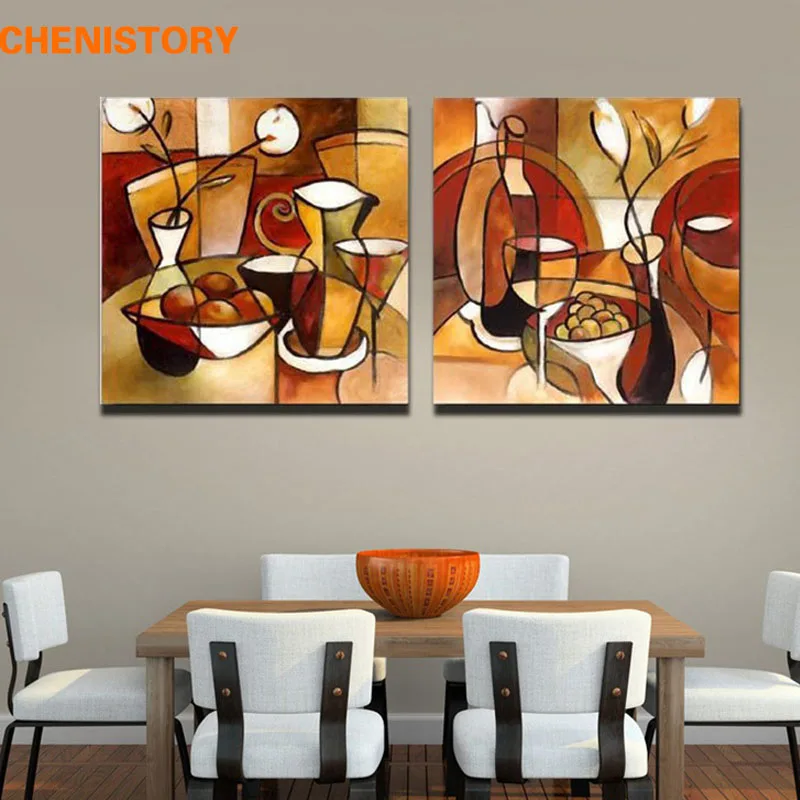 Unframed 2 Panel Handmade Flower Cup Set Abstract Modern Oil Painting On Canvas Home Decor For Kitchen Wall Art Picture
Unframed 2 Panel Handmade Flower Cup Set Abstract Modern Oil Painting On Canvas Home Decor For Kitchen Wall Art Picture