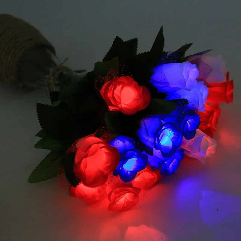 100pcs Light-up Flowers Toy Led Lighting Festival Flower Toy Gift Romantic Glowing Rose Flower for Wedding Supplies ZA4971
100pcs Light-up Flowers Toy Led Lighting Festival Flower Toy Gift Romantic Glowing Rose Flower for Wedding Supplies ZA4971
