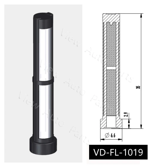1000pcs Fuel Injector Filter Stainless steel mesh strainer Wholesale top feed mpi auto parts Size 35*6.6*2.9mm VD-FL-1019
1000pcs Fuel Injector Filter Stainless steel mesh strainer Wholesale top feed mpi auto parts Size 35*6.6*2.9mm VD-FL-1019
