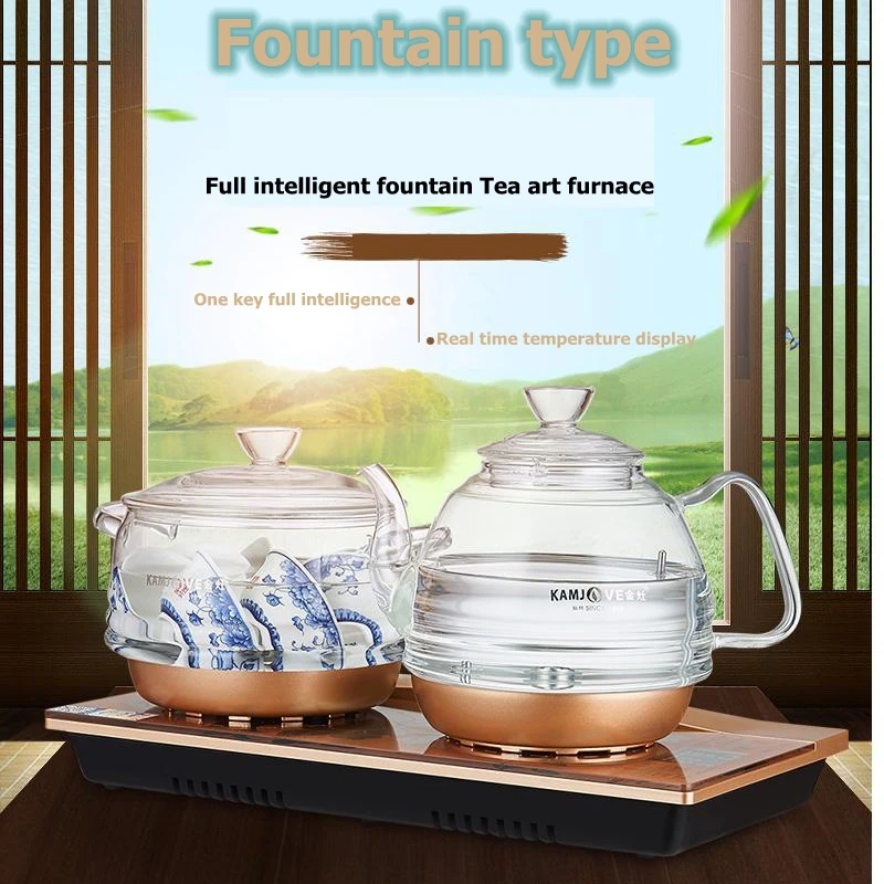 KAMJOVE-Intelligent Fountain Type Tea Pot, Water Supply, Electric Tea Art Stove Kettle, Health Smart Electric Tea Pot
KAMJOVE-Intelligent Fountain Type Tea Pot, Water Supply, Electric Tea Art Stove Kettle, Health Smart Electric Tea Pot