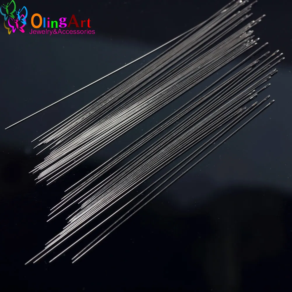 OlingArt hand tools beaded pin Beading needle 0.45 * 120mm wholesale 24pcs/lot Bracelet choker necklace DIY jewelry making
OlingArt hand tools beaded pin Beading needle 0.45 * 120mm wholesale 24pcs/lot Bracelet choker necklace DIY jewelry making