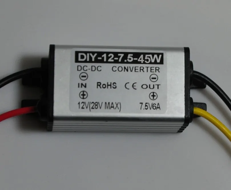 12V24V(10V-28V)Step Down 7.5V 6A 45W DC-DC Converter Buck Module Car Power Converter Supply Adapter Voltage Regulator Waterproof
12V24V(10V-28V)Step Down 7.5V 6A 45W DC-DC Converter Buck Module Car Power Converter Supply Adapter Voltage Regulator Waterproof